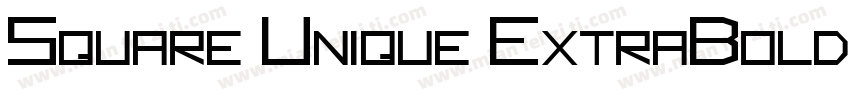 Square Unique ExtraBold字体转换